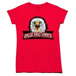 Damen T-Shirt Adler Fang Karate Dojo – Cobra Kai inspiriert Gr. M, rot von Digital Pharaoh