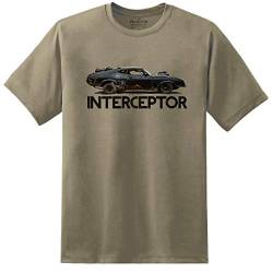 Digital Pharaoh Herren Mad Max Film Interceptor Falcon V8 Gt Mel Gibson Inspiriert T-Shirt - Sand, L = 42/44" von Digital Pharaoh