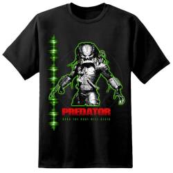 Digital Pharaoh Herren Predator Iso Film T-Shirt Yautja Xenomorph Arnold Schwarzenegger Nostromo - Schwarz, 2XL (50-52") von Digital Pharaoh
