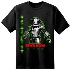 Digital Pharaoh Herren Predator Iso Film T-Shirt Yautja Xenomorph Arnold Schwarzenegger Nostromo - Schwarz, 3XL (54-56") von Digital Pharaoh