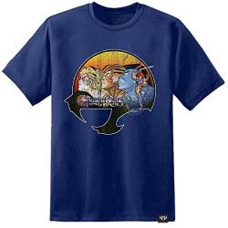 Digital Pharaoh Herren Retro Thundercats Logo T-Shirt Löwe Ho 80s Kinder TV Show Vintage - Marine, M (38/40") von Digital Pharaoh