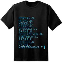 Digital Pharaoh Herren T-Shirt Aliens LV426 Sulaco Nostromo Weyland Yutani Film Gr. L, Schwarz von Digital Pharaoh