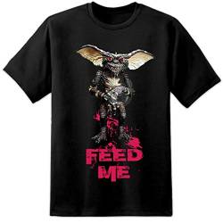 Herren Gremlins Retro Feed Me T-Shirt Lustig Vintage Labyrinth Dunkel Kristall 80's - Schwarz, XL = 46/48" von Digital Pharaoh