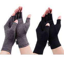 Digitek Arthritis Handschuhe - Kompressionshandschuhe für Rheumatoide - Fingerlose Handschuhe Lindern Schmerzen Rehabilitation und Schmerzlinderung Täglichen Arbeit für Männern und Frauen von Digitek