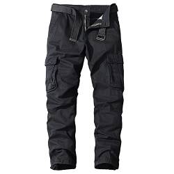 Digralne Cargohose Herren Baumwolle Arbeitshose für Mann Vintage Outdoor Hosen Für Herren Combat Tactical Hose mit vielen Taschen Rangerhose Herren für Camping Wandern von Digralne