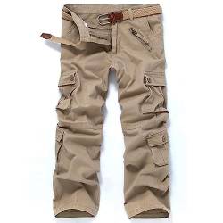 Digralne Cargohose Vintage Arbeitshosen für Mann Baumwolle Outdoor Hosen Männer Combat Tactical Hose mit vielen Taschen Rangerhose Herren für Camping Wandern von Digralne