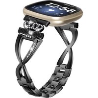 Diida Uhrenarmband Uhrenarmband,Metallarmband,Bling-Armband für Fitbit versa4/versa3 von Diida