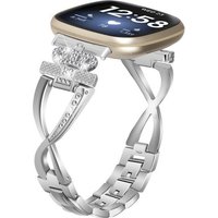Diida Uhrenarmband Uhrenarmband,Metallarmband,Bling-Armband für Fitbit versa4/versa3 von Diida