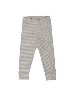 Dilling Baby Leggings für Mädchen & Jungen - Bio Baumwolle Grau gestreift 56 von Dilling