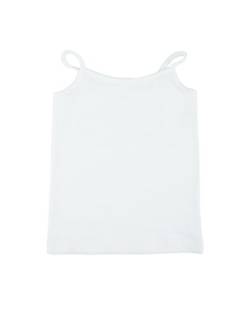 Dilling Baumwoll Unterhemd für Mädchen - Bio Unterwäsche Weiß 110-116 von Dilling
