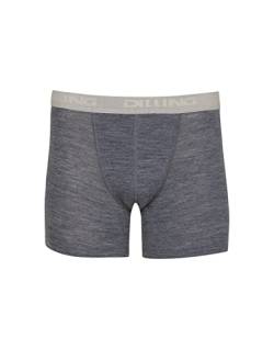 Dilling Boxershorts aus natürlicher Merinowolle für Herren Blaugrau meliert L von Dilling