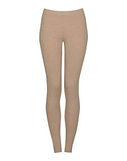 Dilling Damen Leggings aus Baumwolle Beige meliert 38 von Dilling