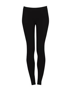 Dilling Damen Leggings aus Baumwolle Schwarz 38 von Dilling