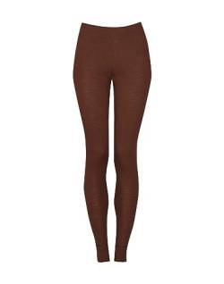 Dilling Damen Leggings aus Merinowolle Kortenrot 34 von Dilling