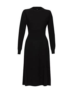 Dilling Damen Strickkleid aus Merinowolle Schwarz 38 von Dilling