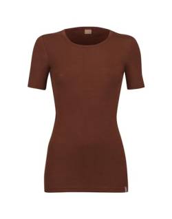 Dilling Damen T-Shirt aus Merinowolle Kortenrot 34 von Dilling