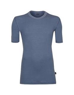 Dilling Herren T-Shirt aus Merinowolle Donnerblau L von Dilling