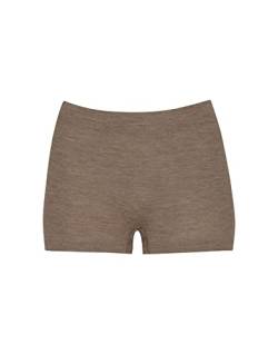Dilling High-Waist Shorts aus 100% natürlicher Merinowolle Braun meliert 44 von Dilling