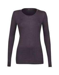 Dilling Langarmshirt aus 100% natürlicher Merinowolle für Damen Aubergine 38 von Dilling