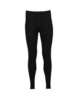 Dilling Lange Unterhose für Herren - aus 100% Bio-Merinowolle Schwarz S von Dilling