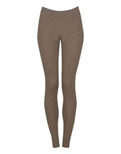 Dilling Leggings aus 100% natürlicher Merinowolle für Damen Braun meliert 40 von Dilling