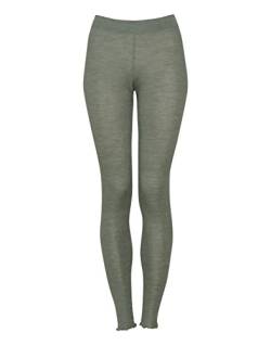 Dilling Leggings aus Merinowolle/Seide für Damen Jadegrün 38 von Dilling