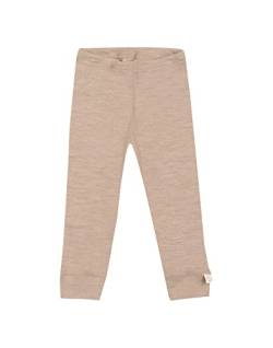 Dilling Leggings aus natürlicher Merinowolle für Babys Beige meliert 74 von Dilling