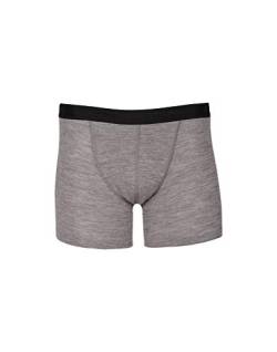 Dilling Merino Boxershorts für Herren - 100% Bio-Merinowolle Grau S von Dilling