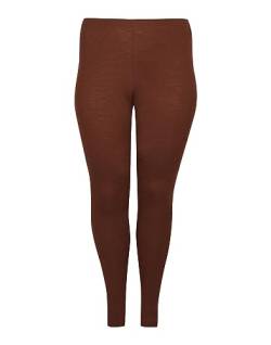 Dilling Plus Size Damen Leggings aus Merinowolle Kortenrot 52 von Dilling