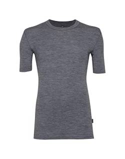 Dilling T-Shirt aus natürlicher Merinowolle für Herren Blaugrau meliert L von Dilling