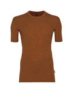 Dilling T-Shirt aus natürlicher Merinowolle für Herren Kupfer M von Dilling
