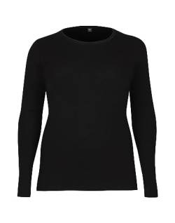 Dilling große Größen - Shirt für Damen aus 100% Bio-Merinowolle Schwarz 48 von Dilling
