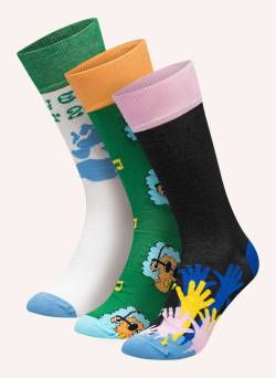 Dillysocks 3er-Pack Socken Festival Vibes braun von DillySocks