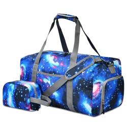 Dimayar Weekender Tasche für Frauen Reisen - Krankenhaustasche für Arbeit und Lieferung - Duffle Bag mit Schuhfach, Sternenhimmel von Dimayar