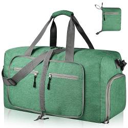 Faltbare Sporttasche mit Schuhfach Reisetasche Unisex Wasserdicht 65L von Dimayar