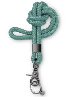 Dinalu Schlüsselband - Schlüsselkette mit Karabiner - Universalkette für Schlüsselbund - Band für Schlüssel - Schlüsselanhänger – Lanyard schwarz (sea breeze) von Dinalu