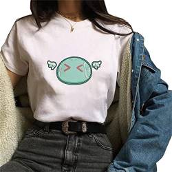 Genshin Impact QiQi T-Shirt für Erwachsene Teens Anime Game Diluc Cool Summer Casual Cute Short Sleeve Tee Harajuku Fashion Cosplay Costume T-Shirt Top von DingDinging