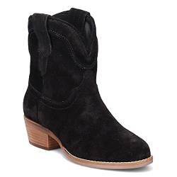 Dingo Westernstiefel für Damen, 17,8 cm, Tumbleweed, Leder, DI561, Schwarz (schwarz), 40 EU von Dingo