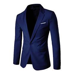 Dinnesis Blazer Herren Slim Fit Business Sakko Elegant Sakko Sportlich Anzug Jacket Mode Blazer Einknopf Anzugjacke Blazer Jackett Sakko Sportlich Modern Für Hochzeit Party Abschluss Business von Dinnesis