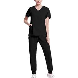 Dinnesis Unisex-Schrubb-Set - Medizinische Uniform mit Oberteil und Hose Schlupfkasack Kasack Damen für Krankenpflege und Altenpflege Slim Fit Damen Set Kleidung Ärzte, Chirurgen, Therapeuten von Dinnesis