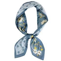 Dinntty Mode Tasche Handtasche Griff Band Langer schmaler dünner Schal Blumendruck Haarband für Frauen Mädchen 7 * 92cm von Dinntty