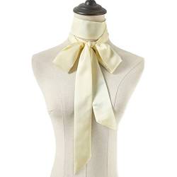 Dünnes Halstuch, einfarbig, schmale Schals, Krawatte, lange, dünne Bänder, Schal, Mode-Accessoires für Damen und Mädchen von Dinntty