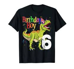 Geburtstag Junge Dinosaurier Shirts Rawr bin 6 Dinosaurier T-Shirt von Dinosaur Birthday Boy shirts
