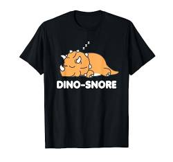 Dino Snore Pyjama Triceratops Dinosaurier T-Shirt von Dinosaur Pajamas Adult Dino Trex Men Women