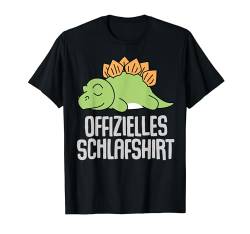 Offizielles Schlafshirt Pyjama Dino Dinosaurier Drachen Fun T-Shirt von Dinosaurier Dino Drachen Geschenkidee Langschläfer