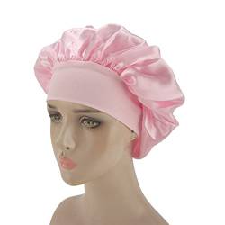 5 Stück Satin Bonnet Nacht Schlafende Kopf Bedeckung Hut Verhindern Haar Verlust Atmungsaktive Seide Satin Haar Wrap Cover von Dioche