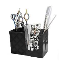 Aufbewahrungsbox für Friseurwerkzeuge mit Großer Kapazität Langlebiger Leichter Tragbarer Organizer (BLACK) von Dioche