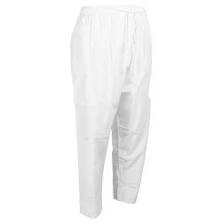 Dioche Muslimische Männer Gebetshosen Männer Muslimische Hosen Polyester Baumwolle Männer Muslimische Hosen Polyester Baumwolle Loosestyle Mit Taille Elastische Bandhan Hosen Kleidung (L) von Dioche