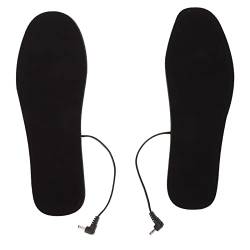 Elektrisch Beheizte Einlegesohlen für Damen Herren Heizkissen Fußwärmer Stiefel Einlegesohlen für den Winter (L) von Dioche