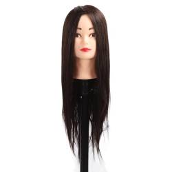 Haar-Mannequin-Kopf mit Ständer Klemme Mittelteil Multifunktionaler Einsatz Kosmetik-Trainings-Mannequin-Kopf für Haar-Styling Flechten Make-up-Praxis von Dioche